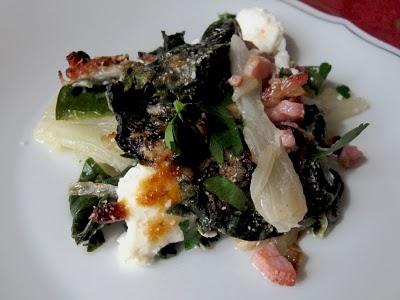 Les blettes dans l'assiette