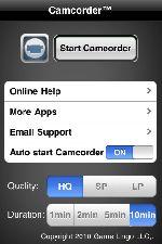 [Application IPA] MEGA Exclusivité : Camcorder 1.2 (Filmé avec vos iPhone 3G ou 2G)