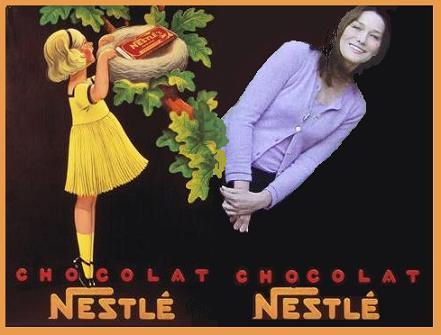 Pizzas Nestlé et Nicolas Chocolat.