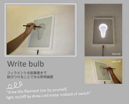 Write bulb lamp chez Di Classe