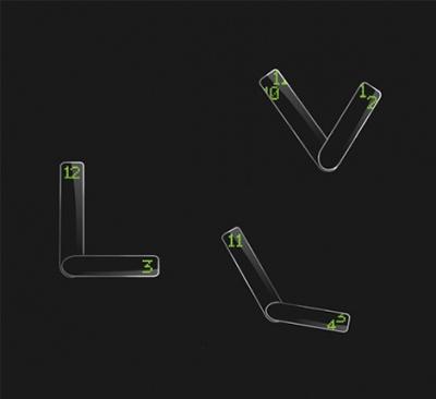 Horloge minimaliste Eclipse par Qian Yiran