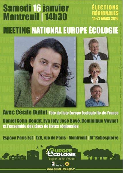 Lancement de la campagne nationale des Verts à Montreuil