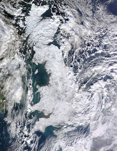 photo satelitte angleterre neige