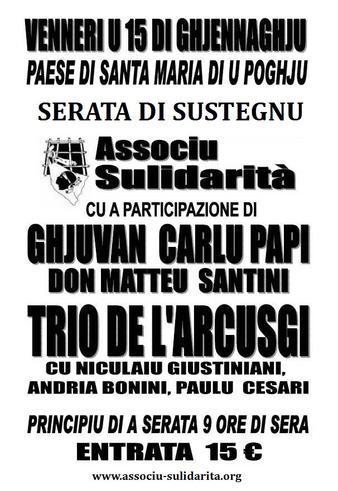Nouvelle soirée de soutien aux Patriotes Corse le 15 Janvier à Santa-Maria Di Poggio