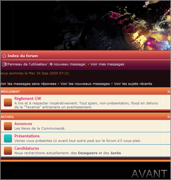 Le forum : Graphistes World se transforme