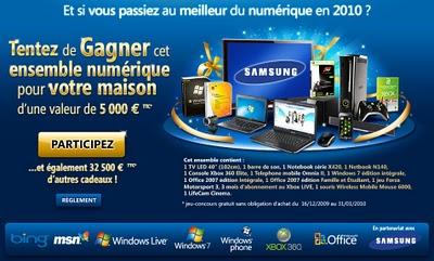 Gagnez un ensemble numérique de 5000 euros avec Microsoft