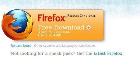 Firefox 3.6 Release Candidate est disponible au téléchargement