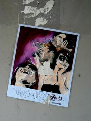 street art dans la rue mouffetard
