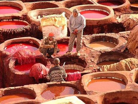 Photographie de Tanneries de Fes, Maroc, Afrique - Maroc - Afrique