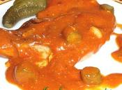 Côtes porc sauce tomate cornichons