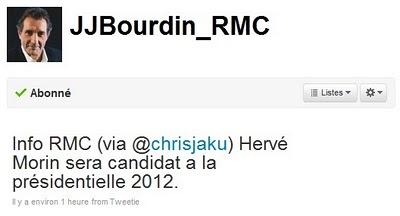 Hervé Morin candidat au présidentielle 2012 ?