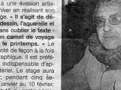 Stage d’aquarelle….le carnet voyage