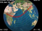 Eclipse annulaire Soleil janvier 2010