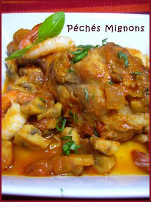 Poulet, Tomates, Facile, crevettes, Champignons, Basilic, Herbes, Vin, Alcool, 