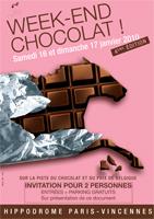 Week-end Chocolat à l’Hippodrome de Vincennes(invitations à demander)