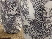 tasses café polystyrène décorées Cheeming Boey