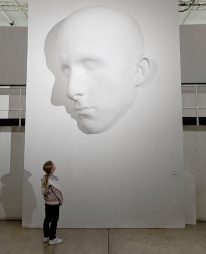 Monere, fibreglass sculpture, 2,5m x 1,8m x 0,8m, 2009
