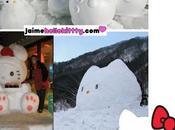 bonhommes neige Hello kitty