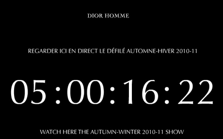 Post image for Les défilés en direct de Paris sur Internet : Dior Homme