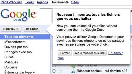 google doc fichiers Google Documents: comment rentabiliser un service gratuit