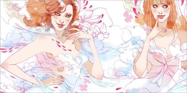 Ubisoft Sony PSP game “Cover Girl” illustrations