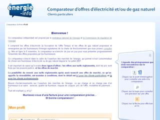 Energie-info.fr : un site pour comparer les prix du gaz et de l'électricité