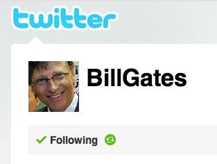 bill gates twitter Bill Gates fait bing sur Twitter: 90 000 followers en quelques heures  
