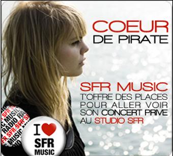 Coeur de Pirate ... des places à gagner pour son concert privé