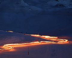 Descente aux flambeaux: c'est tous les jeudis soir aux Violettes