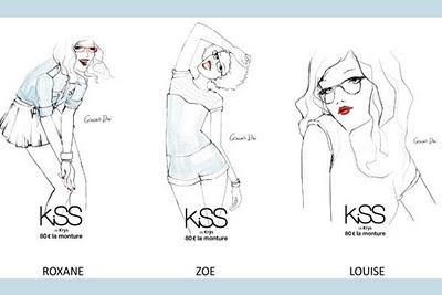 Garance Doré pour la collection Kiss de Krys