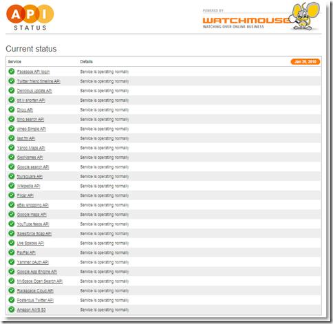 image thumb1 Vérifiez la santé des API en ligne via API Status