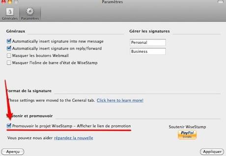 wisestamp 2 WiseStamp: ajoutez des signatures HTML à Gmail, Yahoo Mail et Hotmail 