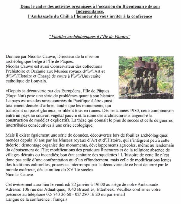 Conférence de Nicolas Cauwe 