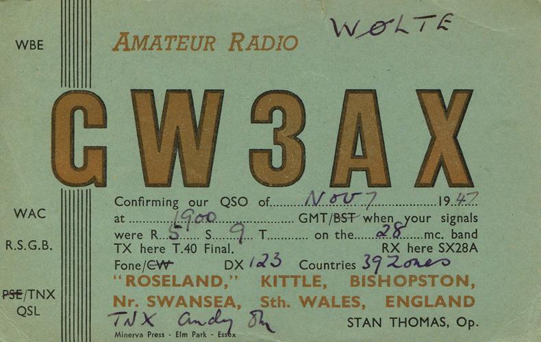 Carte Radio Amateur