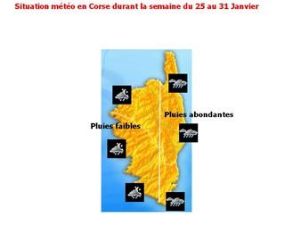La semaine prochaine s'annonce fortement pluvieuse sur l'Est de la Corse.
