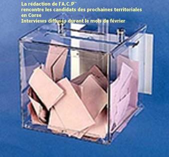Rencontre avec tous les candidats des Territoriales 2010: Rendez-vous le 1er Février