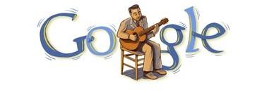 Aujourd’hui Samedi 23 Janvier 2010, Django Reinhardt aurait eu cent ans… Google lui rend hommage en affichant un Google Doodle en page d’accueil à l’effigie du créateur du Jazz manouche