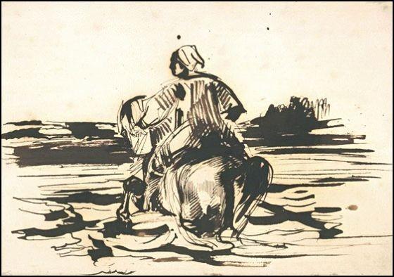 delacroix cavalier arabe traversant gue