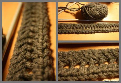 ceinture dentelle au tricot
