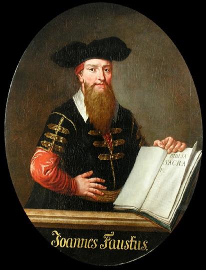 Portrait de Faust, peintre anonyme du 17e