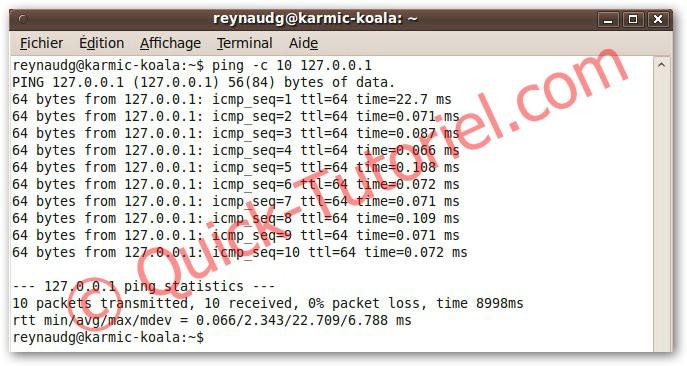 #149 Etablir un diagnostic réseau en mode terminal sous Ubuntu.