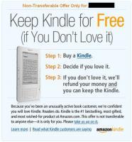 Amazone 'offre' des Kindle à ses clients bibliophiles