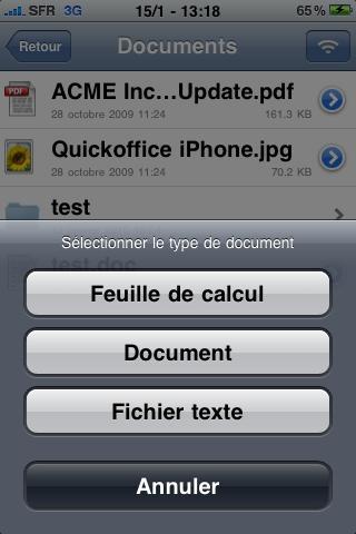 Word et Excel sur iPhone