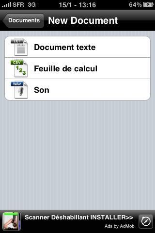 Word et Excel sur iPhone