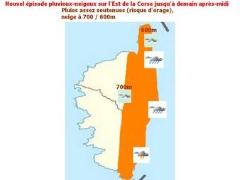 Nouvelle dégradation pluvieuse et neigeuse cette nuit et demain jusqu'à la mi-journée.