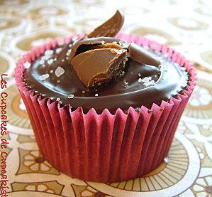 Cupcakes Chocolat au Beurre Salé & Eclats de Daim