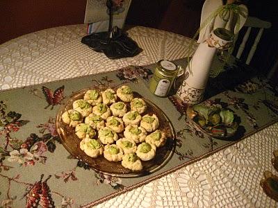 Biscuits «empreintes» pistaches et crème de pistaches Sicilfrutti