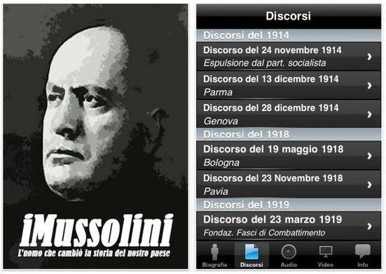 En Italie, l’application Mussolini fait un tabac