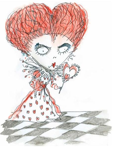 Dessins et BO pour Alice au Pays des Merveilles red queen alice burton