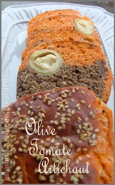 Cake Tricolore Olives Noires Tomates Coeurs D Artichauts A Lire